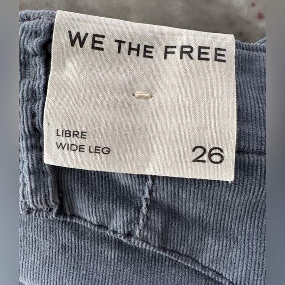 NWT - We The Free Stylish Corduroy High-Rise Pants in Dusty Gray - 26 - Picture 5 of 5